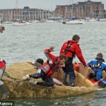 Hemp made ice boat sinks